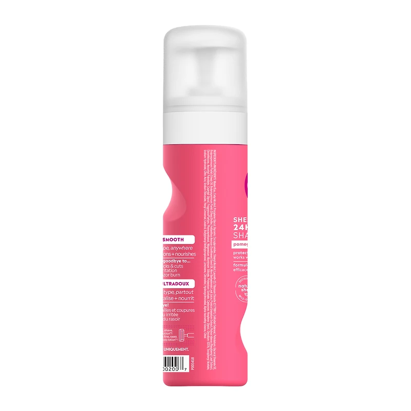 eos™ shave cream 7oz - pomegranate raspberry
