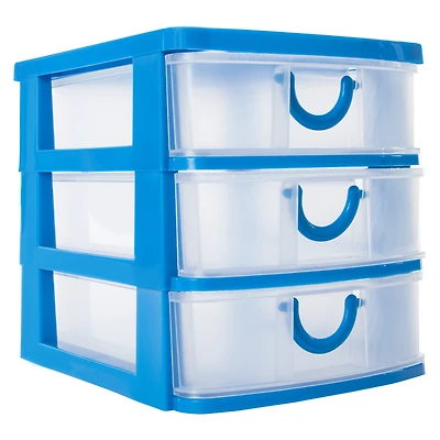 stackable 3-drawer mini organizer 7.5in