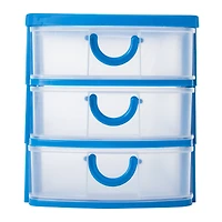 stackable 3-drawer mini organizer 7.5in