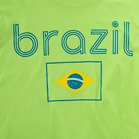 brazil flag graphic tee