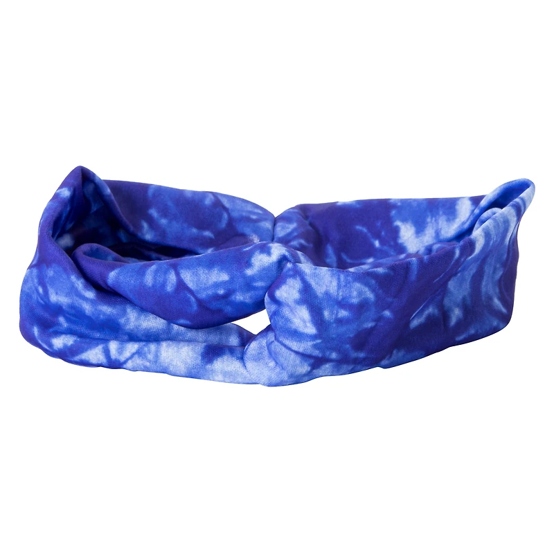 wide knot tie-dye hair wrap