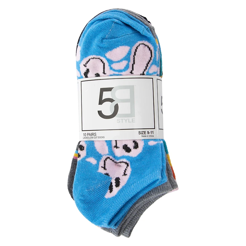 ladies low-cut socks 10-pack