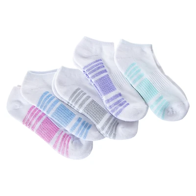 series 8 fitness™ ladies low cut performance socks 5-pack - pastel mesh