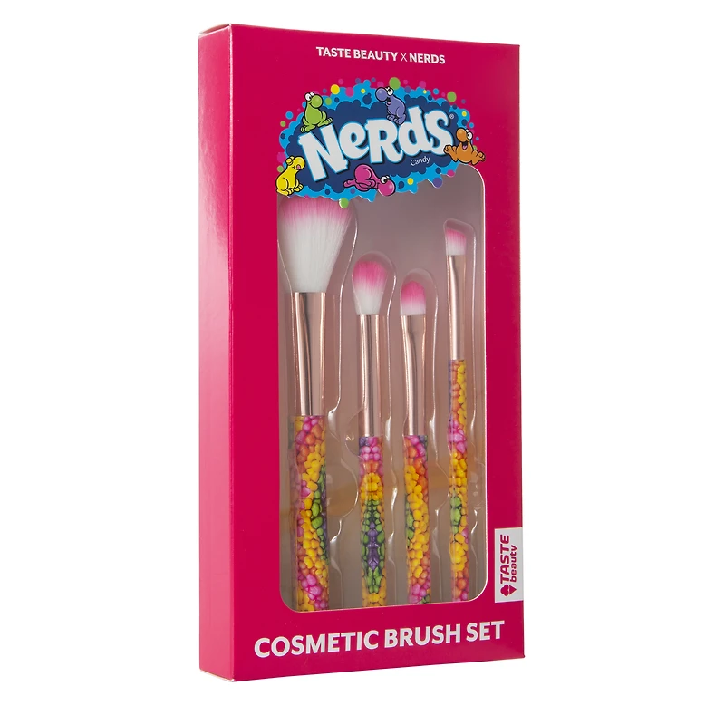 nerds® candy cosmetic brush set 4-piece
