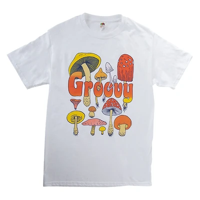 groovy mushroom graphic tee