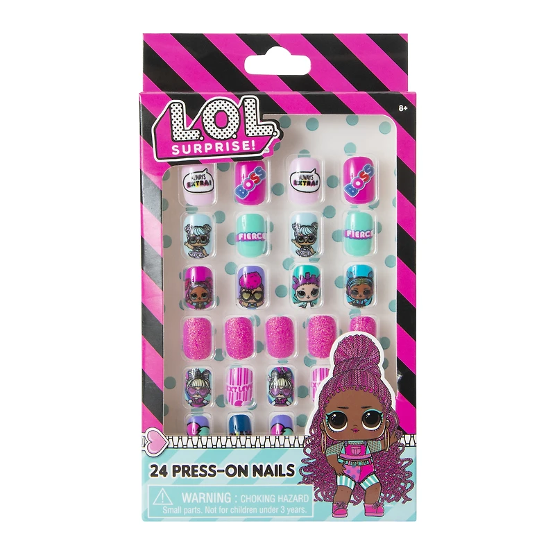 l.o.l. surprise!™ press on nails set 24-piece