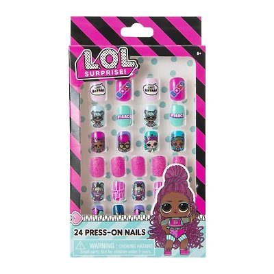 l.o.l. surprise!™ press on nails set 24-piece