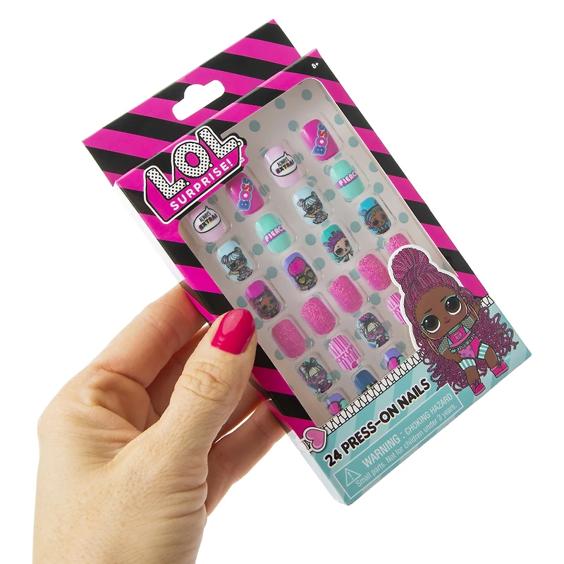 l.o.l. surprise!™ press on nails set 24-piece