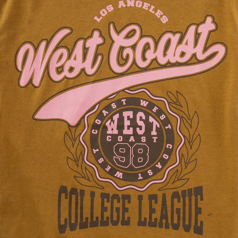 'west coast college league' graphic tee