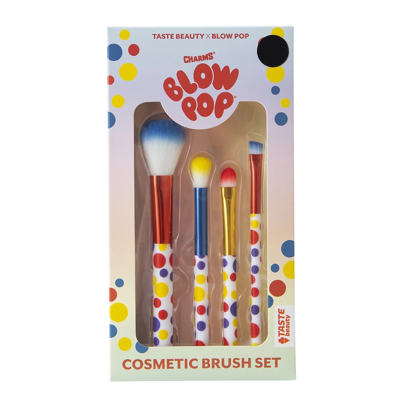 charms® blow pop® cosmetic brush set 4-piece