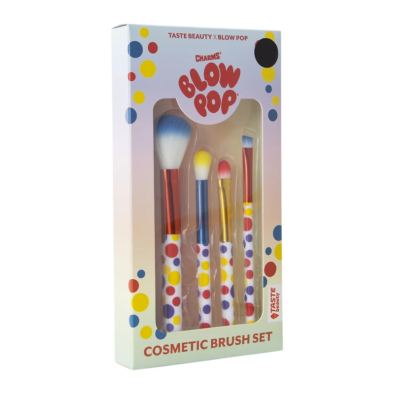 charms® blow pop® cosmetic brush set 4-piece