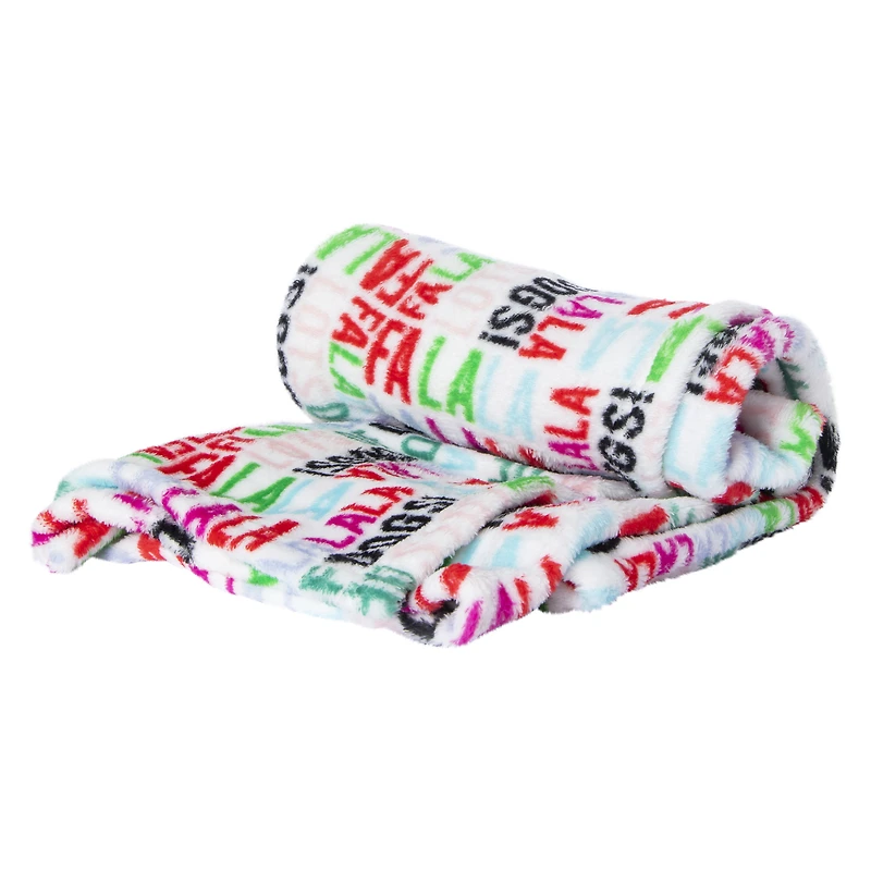 holiday plush pet blanket 30in x 40in