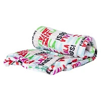 holiday plush pet blanket 30in x 40in