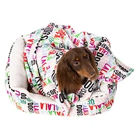 holiday plush pet blanket 30in x 40in