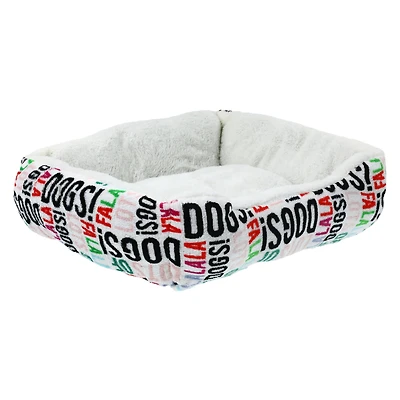 holiday cuddler pet bed 21in x 16in