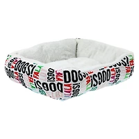 holiday cuddler pet bed 21in x 16in