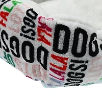 holiday cuddler pet bed 21in x 16in