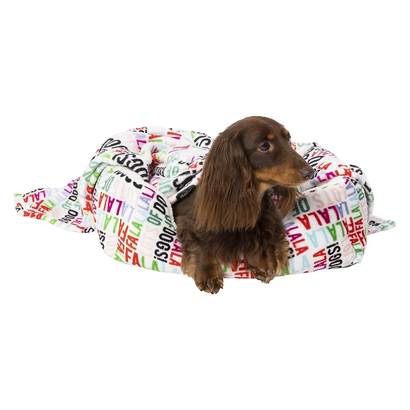 holiday cuddler pet bed 21in x 16in