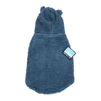 blue sherpa pet hoodie