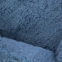 sherpa cuddler pet bed 21in x 16in