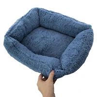sherpa cuddler pet bed 21in x 16in