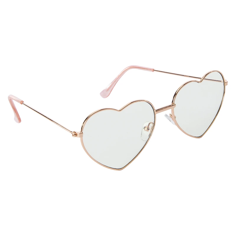 ladies wire heart blue light blocking glasses