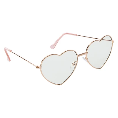ladies wire heart blue light blocking glasses