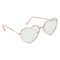 ladies wire heart blue light blocking glasses