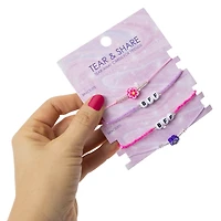 tear & share friendship bracelets 4-pack