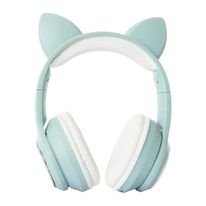 glitter cat liquid kid-safe bluetooth® headphones with mic