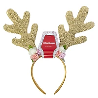 holiday reindeer antler headband 12in