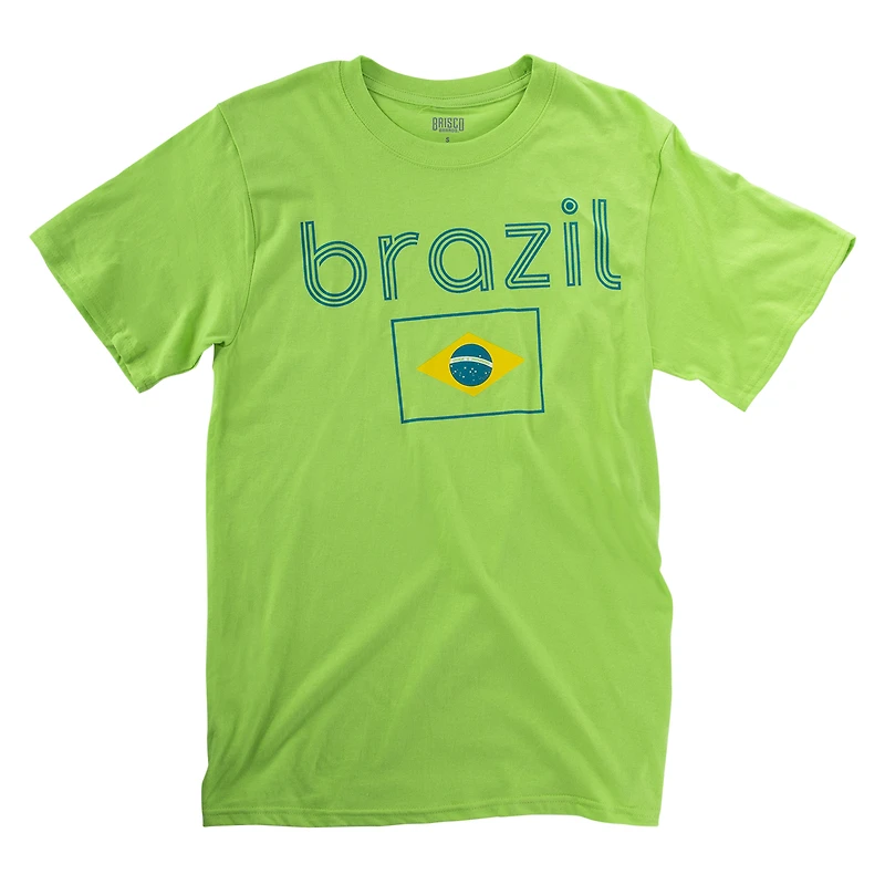 brazil flag graphic tee