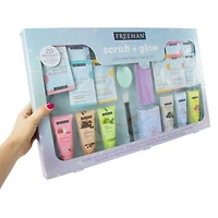 freeman® scrub + glow ultimate face + body kit 20-piece
