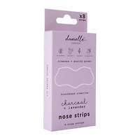 danielle creations® blackhead clearing charcoal & lavender nose stripes 8-pack