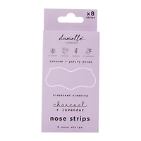 danielle creations® blackhead clearing charcoal & lavender nose stripes 8-pack