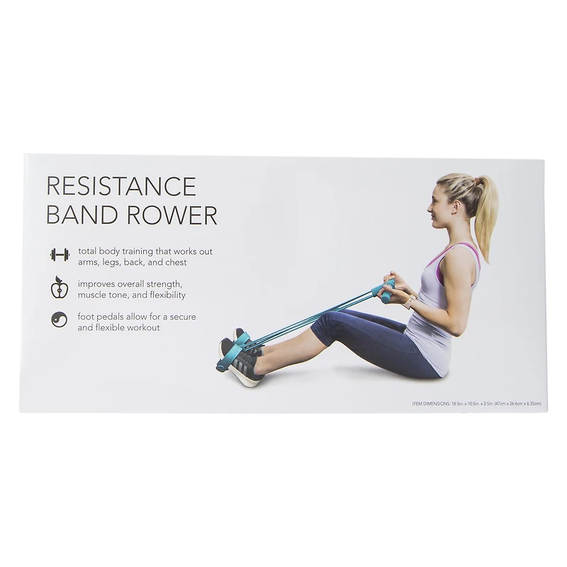 resistance band rower