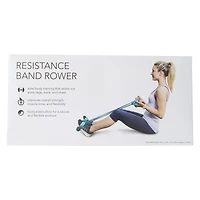 resistance band rower