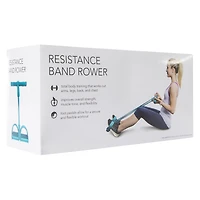 resistance band rower