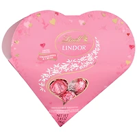 lindt® lindor strawberries & cream truffles 3.4oz