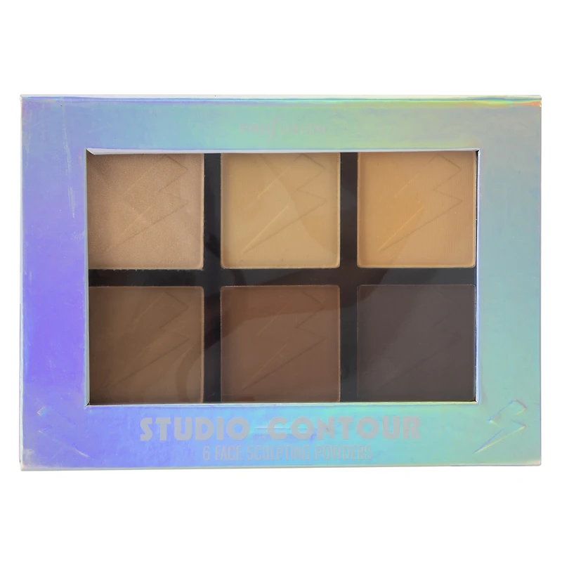 studio contour face sculpting makeup palette 6-piece