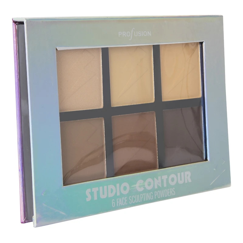 studio contour face sculpting makeup palette 6-piece