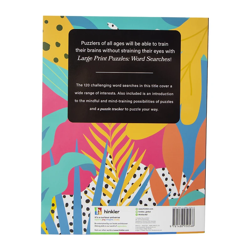 train your brain large print word searches