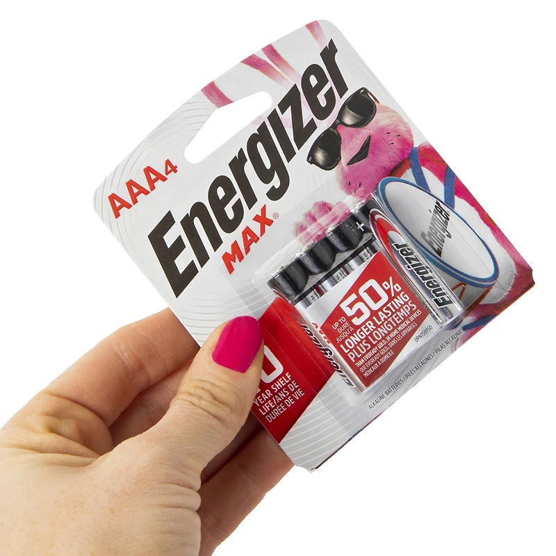 energizer max® AAA batteries 4-pack