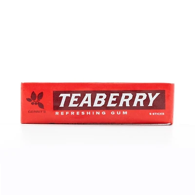 gerrit’s teaberry refreshing chewing gum 5-sticks