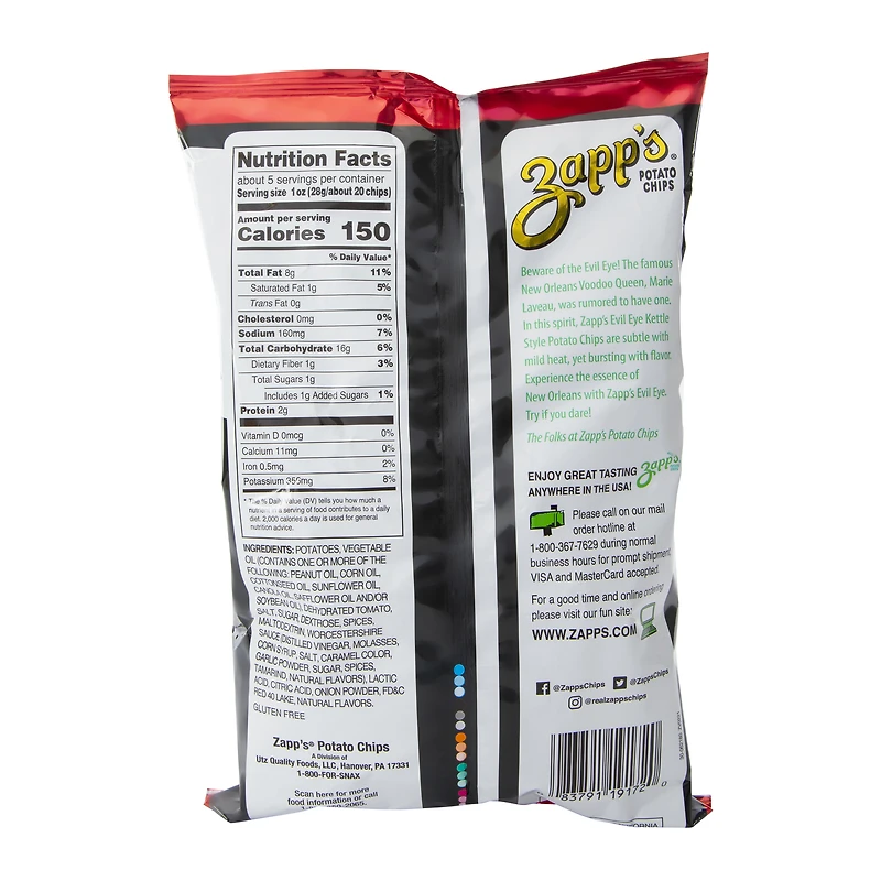 Zapp’S® Evil Eye Potato Chips 4.75oz