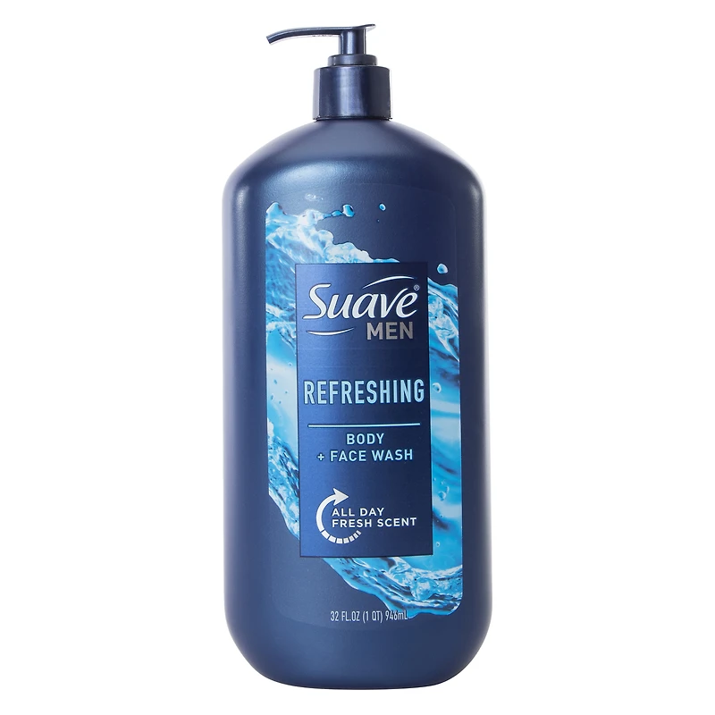 suave® men body & face wash 32 fl.oz