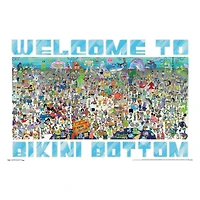 spongebob squarepants™ bikini bottom poster 34in x 22.375