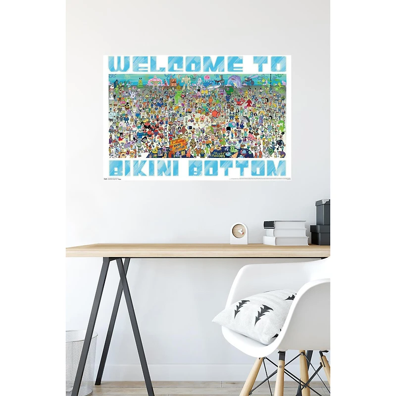 spongebob squarepants™ bikini bottom poster 34in x 22.375