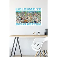 spongebob squarepants™ bikini bottom poster 34in x 22.375
