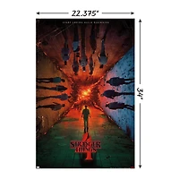 stranger things season 4 poster 34in x 22.375in